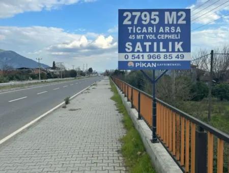 Antalya - Izmir Main Road Zero Tankstelle Geeignet Netto 2800M2 Gewerbegrundstück Zum Verkauf In Köyceğiz