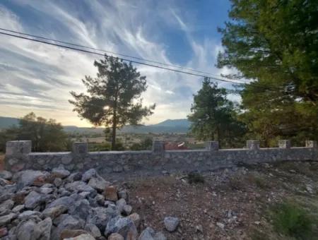 Muğla Fethiye Üzümlü, Blick Auf Die Natur, Schnäppchen 788M2 Zoniertes Grundstück Zum Verkauf