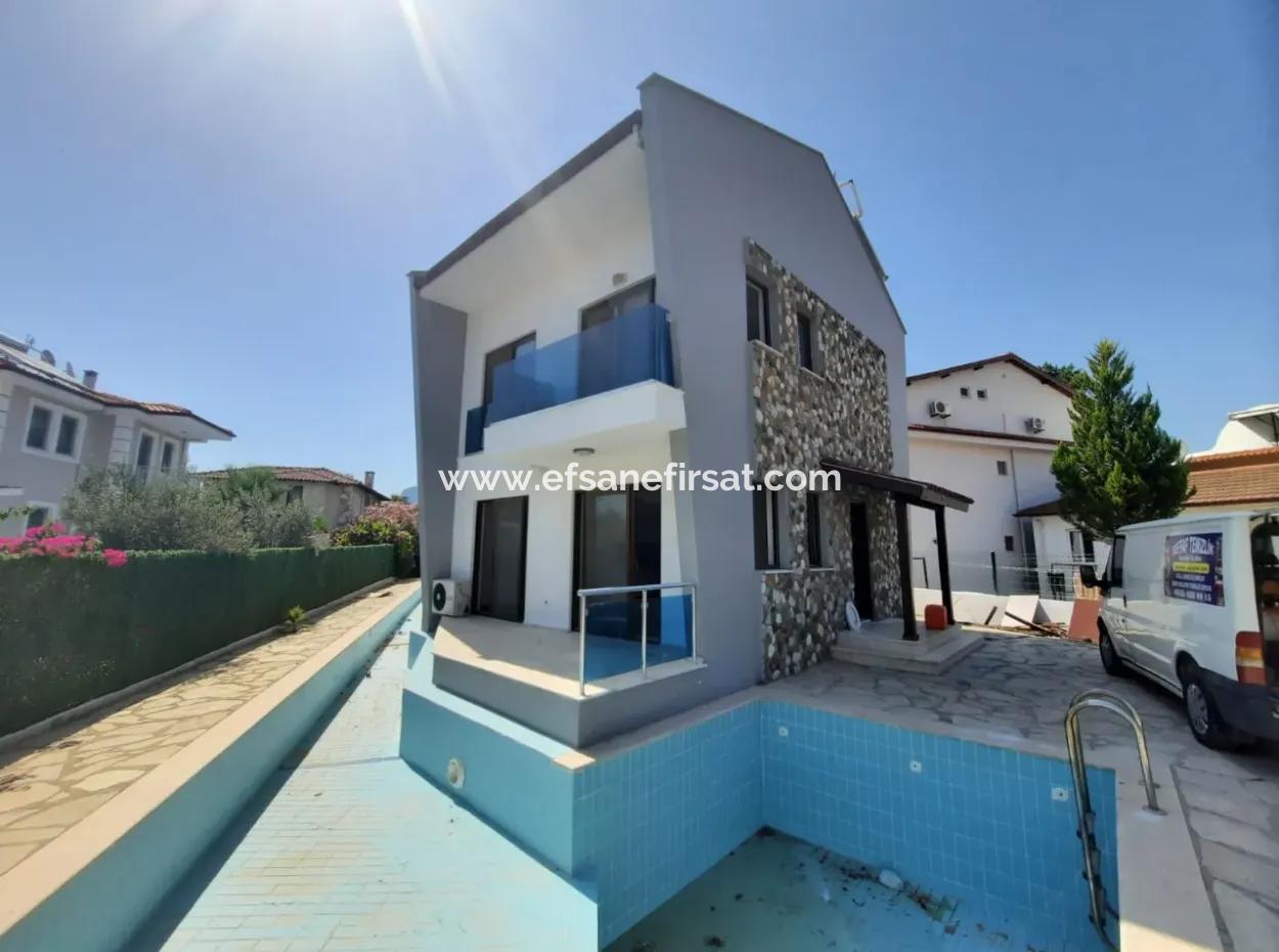 3 Triplex Villas With Mugla Ortaca Dalyan Swimming Pool For Sale Completely