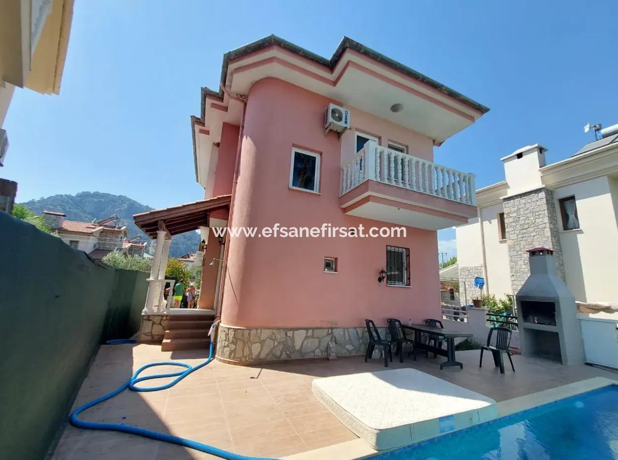 Muğla Ortaca Dalyanda Detached Private Swimming Pool 3 1 Furnished Duplex Annual Rental