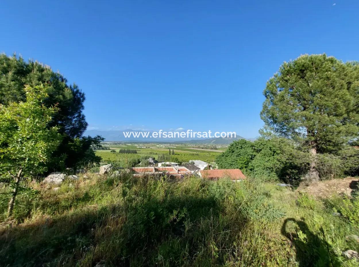 1.000M2 Detached Land With Köyceğiz Lake View For Sale In Dalyan