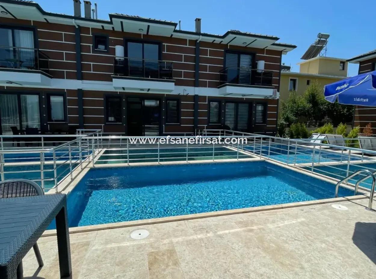 3+1 Furnished Duplex With Detached Pool In The Site From The Owner