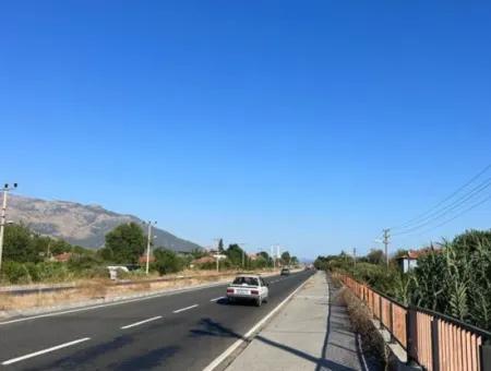 Antalya - Izmir Main Road Zero Fuel Station Suitable Net 2800M2 Commercial Zoned Land For Sale In Köyceğiz