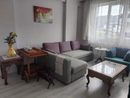 1 1 Furnished Apartment With Pool In Ortaca Bahçelievler For Rent