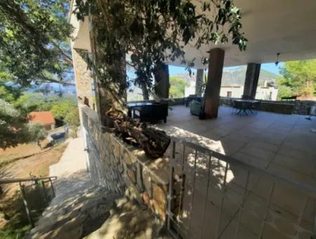 Muğla Dalyan Gökbelde Sea And Lake View, Swimming Pool, Furnished Stone House For Rent