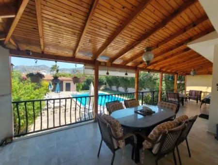 3 1 Villa With Swimming Pool On 580 M2 Detached Land In Dalyan, Muğla