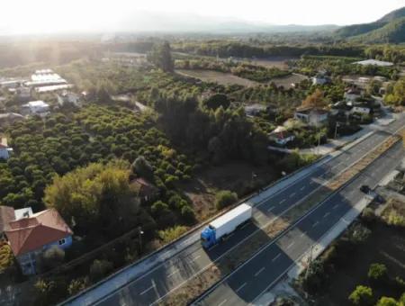 Muğla Köyceğizde Antalya - Izmir Main Road Zero Fuel Station Suitable Commercial Zoned Land For Sale