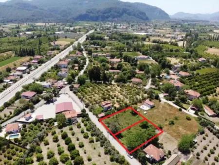 Dalyan Okçularda 734 M2 2 Parsel Arsa Satılık